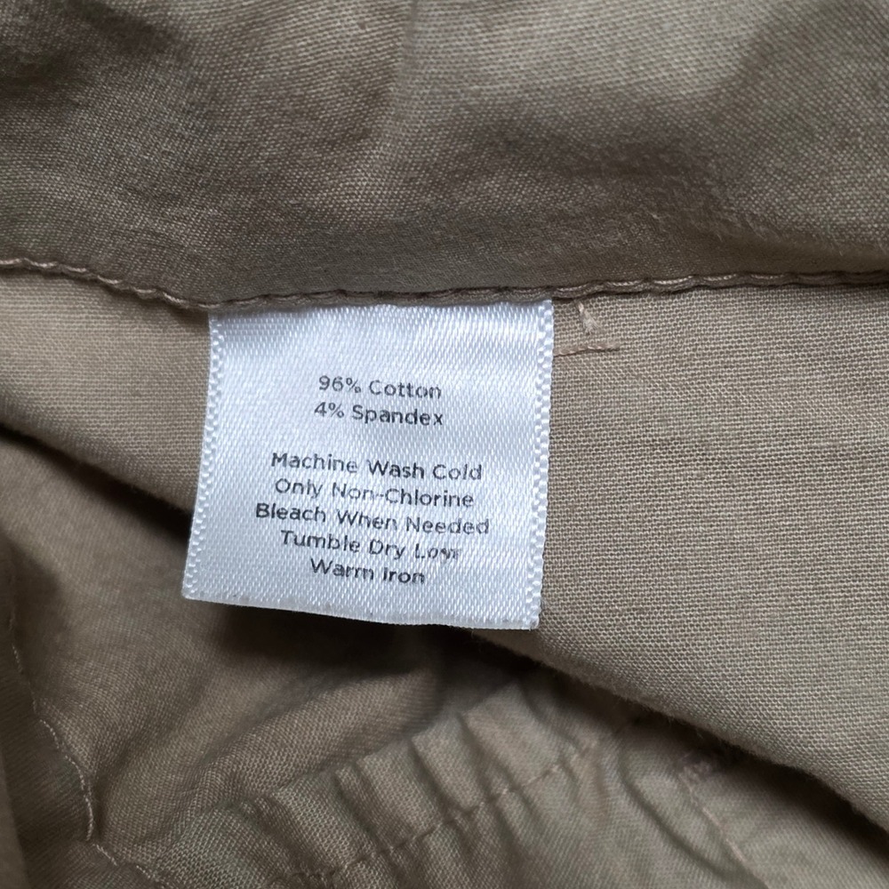 Talbots Petites Belted Shorts Women's‎ Size 6P Khaki Cotton Casual - Picture 4 of 8